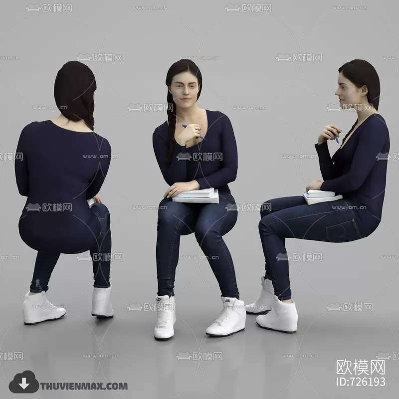 3DSKYFREE – HUMAN - PEOPLE 3DS MAX MODELS