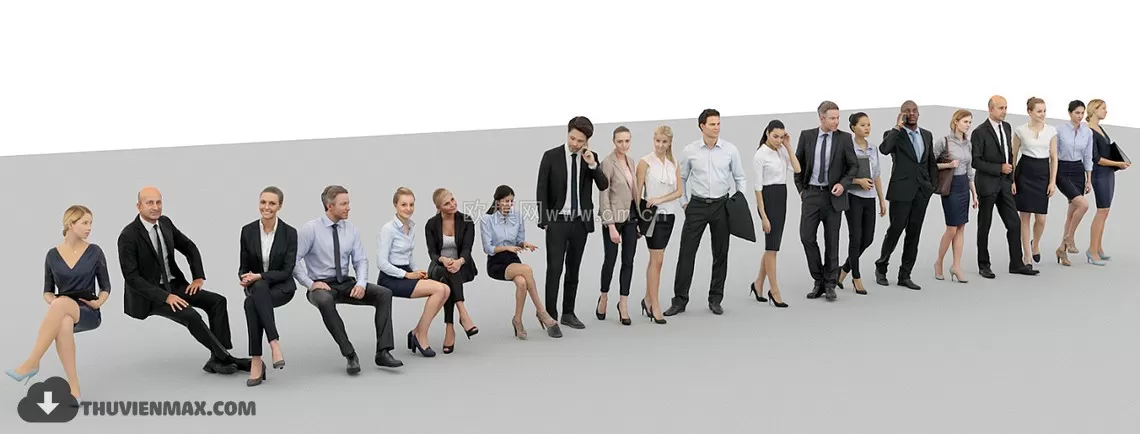 3DSKYFREE – HUMAN - PEOPLE 3DS MAX MODELS