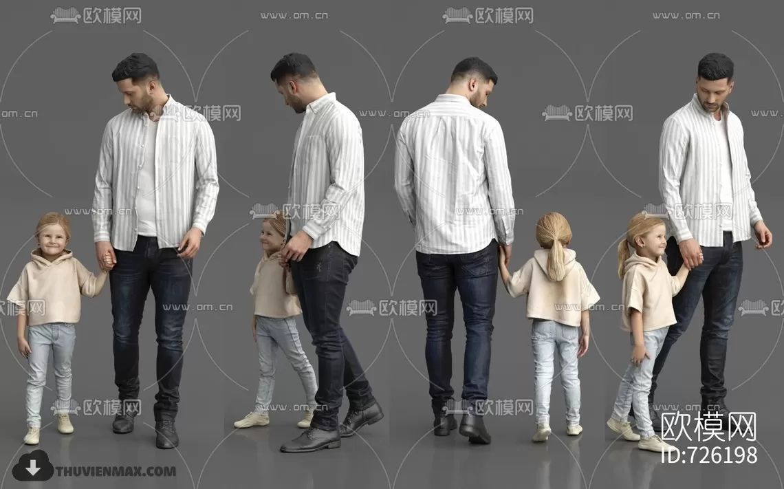 3DSKYFREE – HUMAN - PEOPLE 3DS MAX MODELS