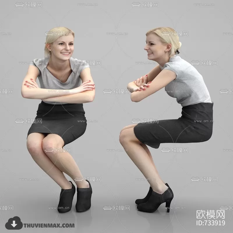 3DSKYFREE – HUMAN - PEOPLE 3DS MAX MODELS