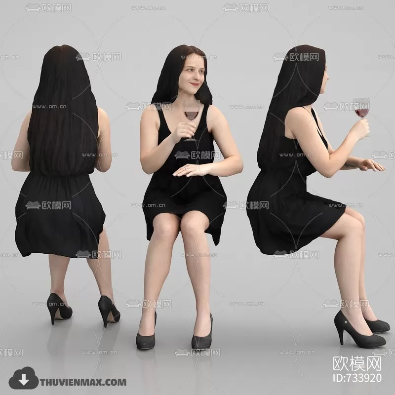 3DSKYFREE – HUMAN - PEOPLE 3DS MAX MODELS