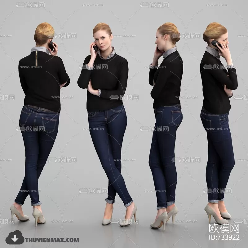 3DSKYFREE – HUMAN - PEOPLE 3DS MAX MODELS