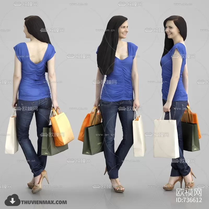 3DSKYFREE – HUMAN - PEOPLE 3DS MAX MODELS