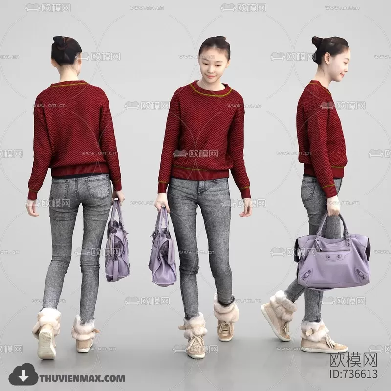 3DSKYFREE – HUMAN - PEOPLE 3DS MAX MODELS