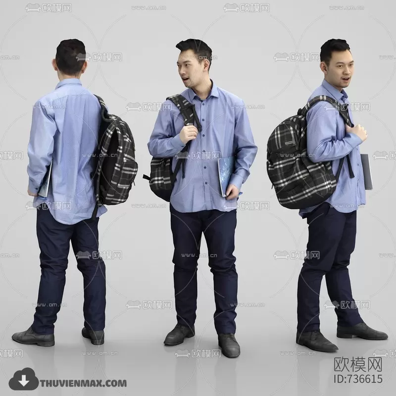 3DSKYFREE – HUMAN - PEOPLE 3DS MAX MODELS