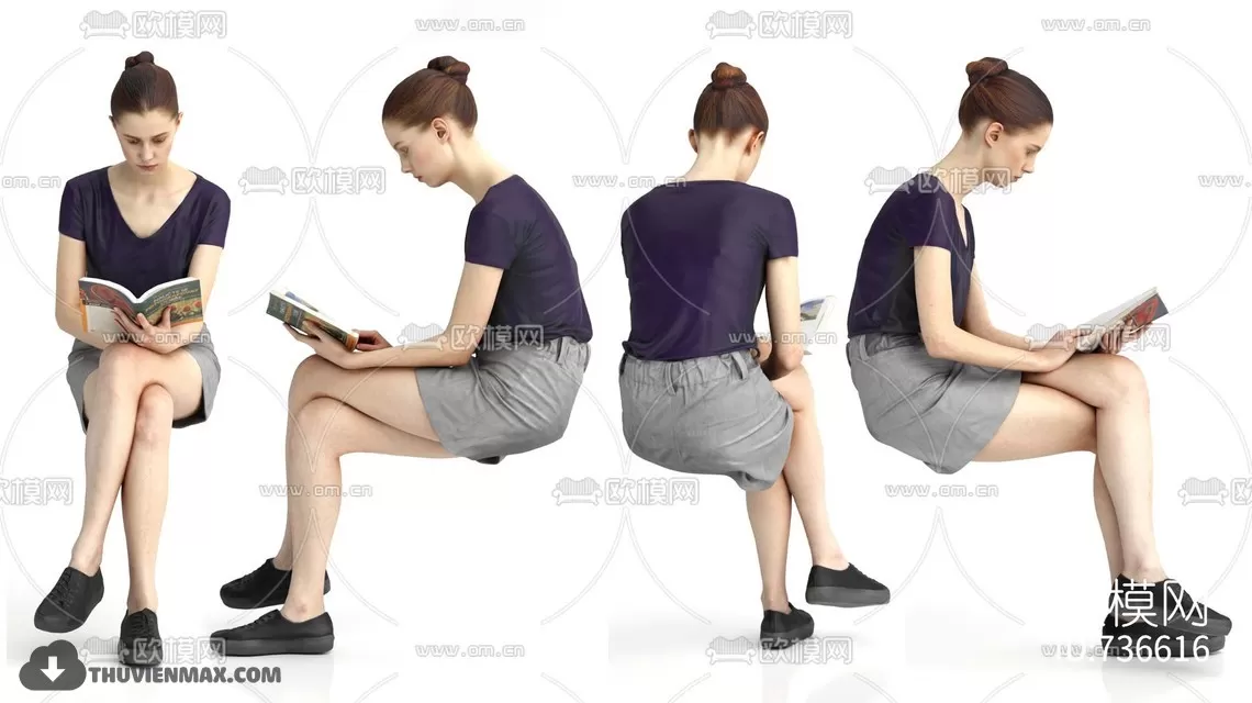 3DSKYFREE – HUMAN - PEOPLE 3DS MAX MODELS