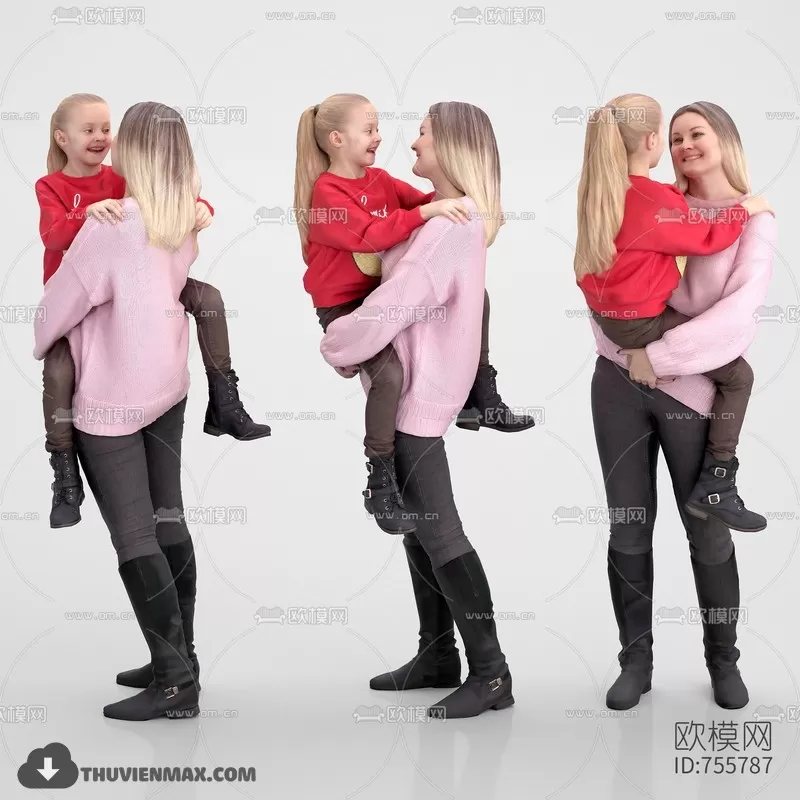 3DSKYFREE – HUMAN - PEOPLE 3DS MAX MODELS