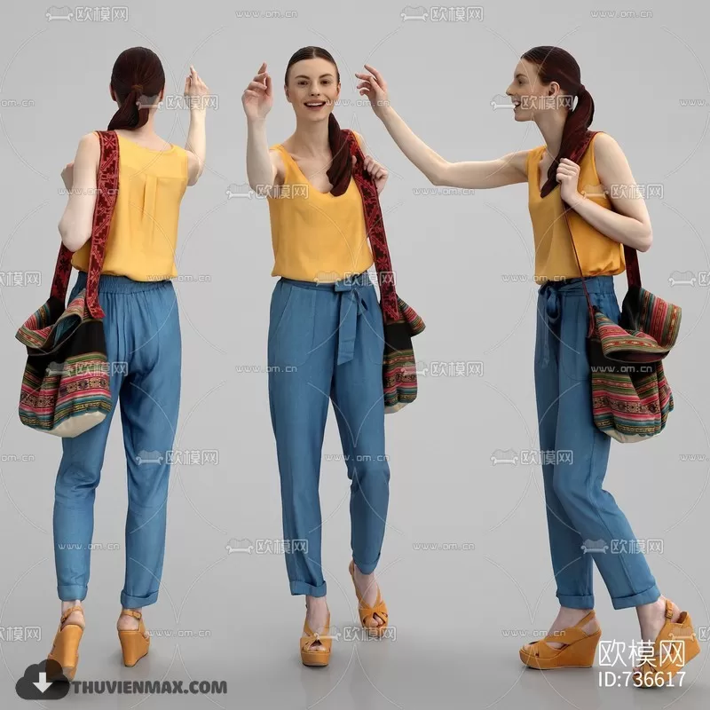 3DSKYFREE – HUMAN - PEOPLE 3DS MAX MODELS