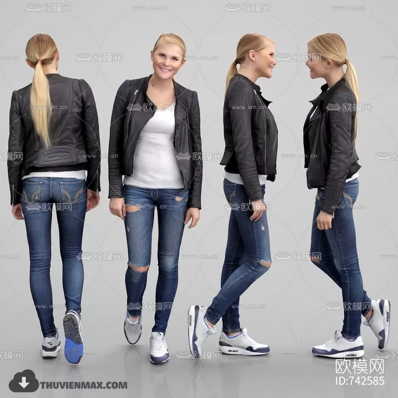 3DSKYFREE – HUMAN - PEOPLE 3DS MAX MODELS
