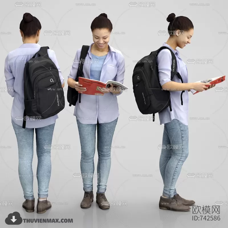 3DSKYFREE – HUMAN - PEOPLE 3DS MAX MODELS