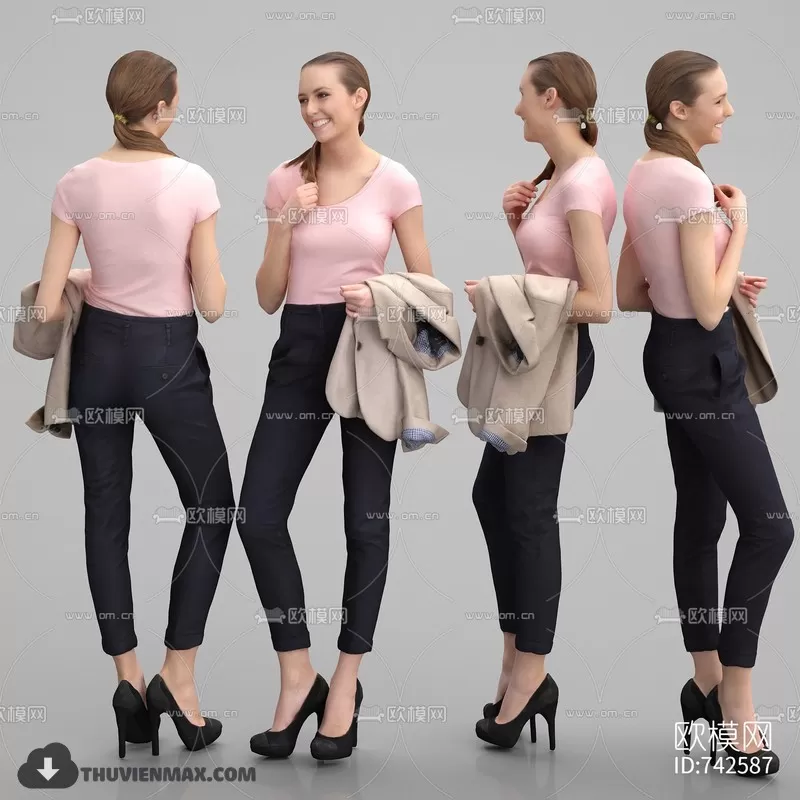 3DSKYFREE – HUMAN - PEOPLE 3DS MAX MODELS