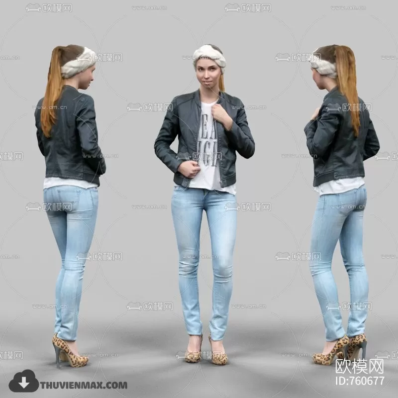 3DSKYFREE – HUMAN - PEOPLE 3DS MAX MODELS