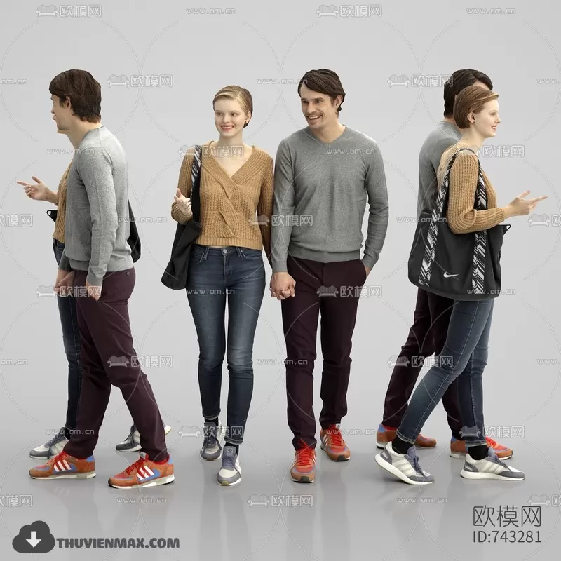 3DSKYFREE – HUMAN - PEOPLE 3DS MAX MODELS