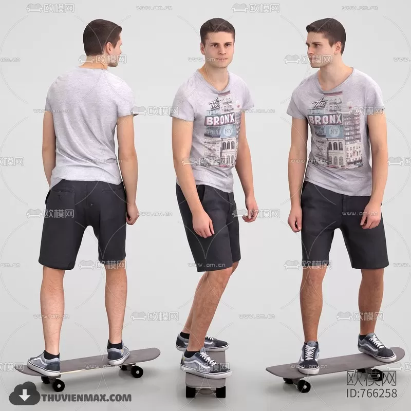 3DSKYFREE – HUMAN - PEOPLE 3DS MAX MODELS