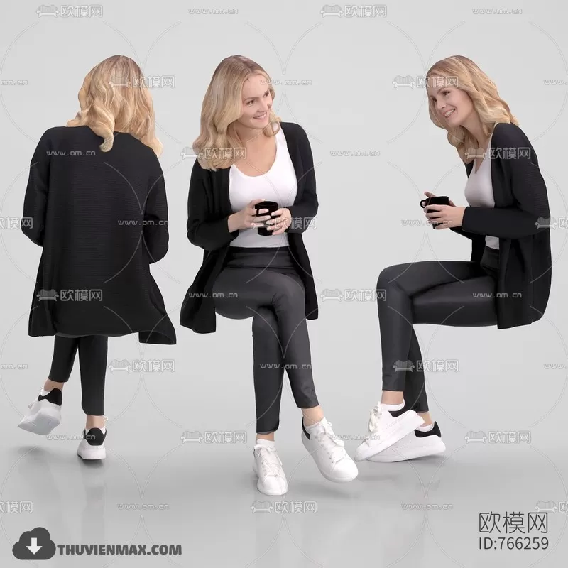 HUMAN - PEOPLE 3D MODELS