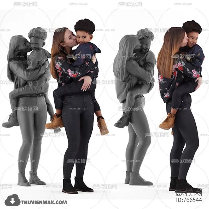 3DSKYFREE – HUMAN - PEOPLE 3DS MAX MODELS