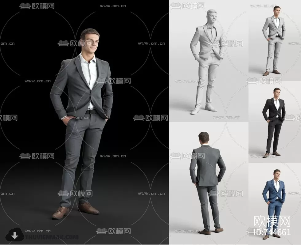 3DSKYFREE – HUMAN - PEOPLE 3DS MAX MODELS