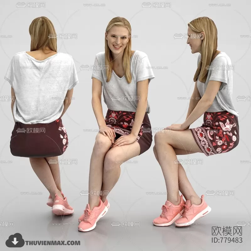 3DSKYFREE – HUMAN - PEOPLE 3DS MAX MODELS