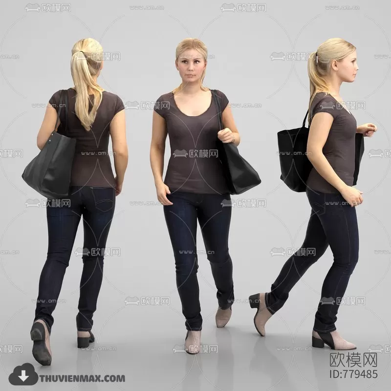 3DSKYFREE – HUMAN - PEOPLE 3DS MAX MODELS