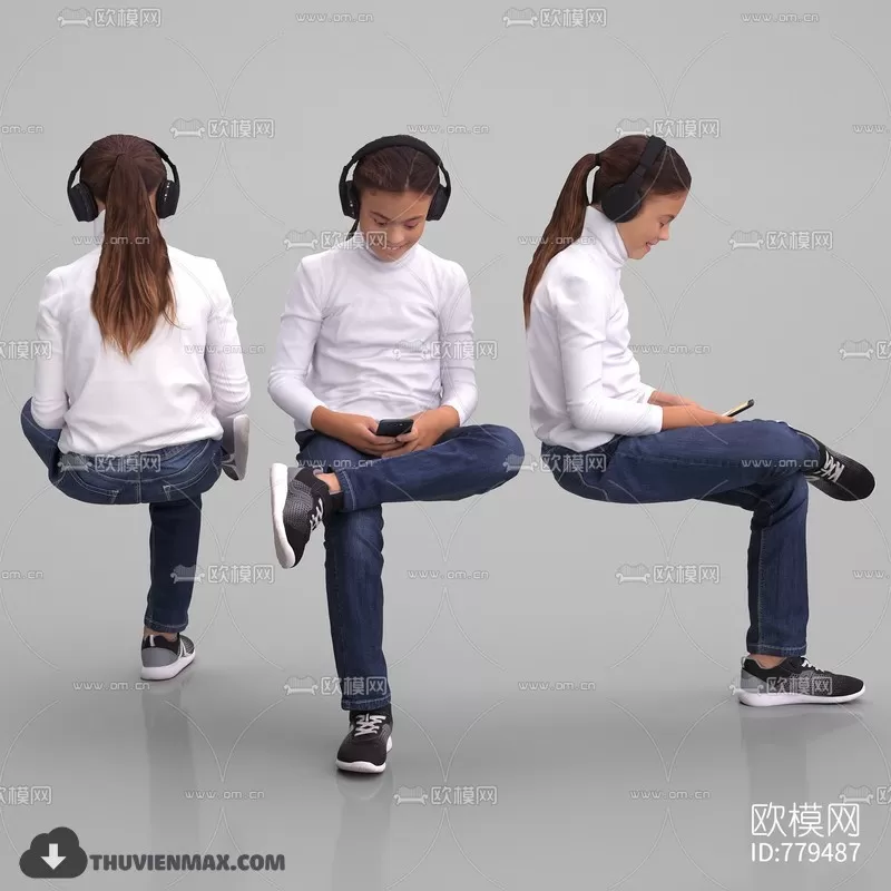 3DSKYFREE – HUMAN - PEOPLE 3DS MAX MODELS