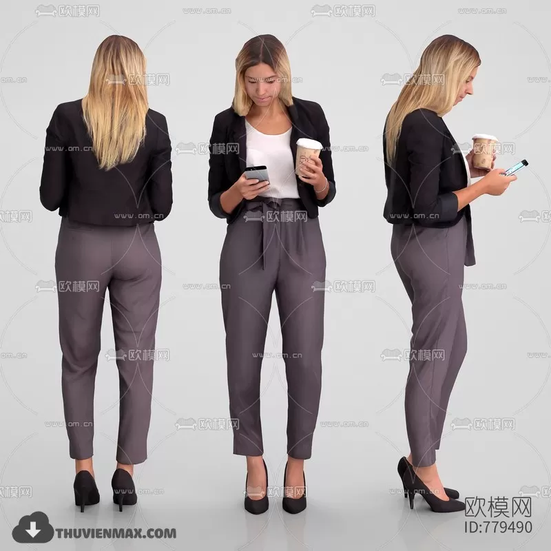 3DSKYFREE – HUMAN - PEOPLE 3DS MAX MODELS