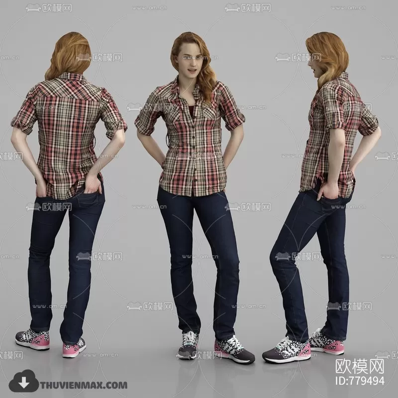 3DSKYFREE – HUMAN - PEOPLE 3DS MAX MODELS