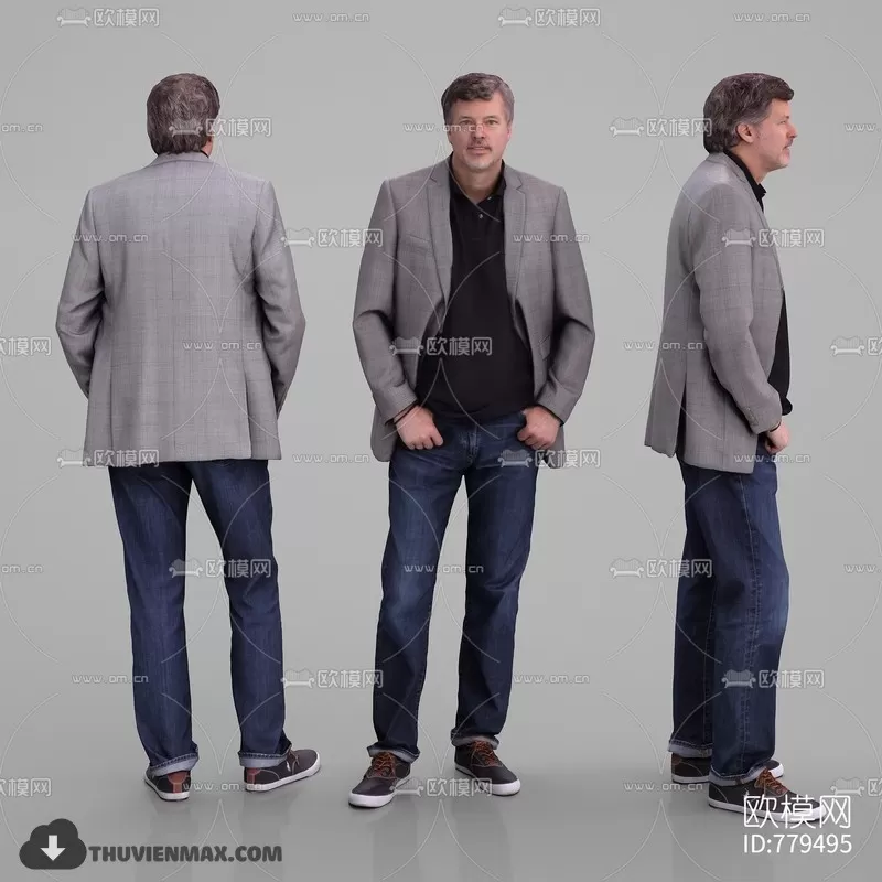 3DSKYFREE – HUMAN - PEOPLE 3DS MAX MODELS