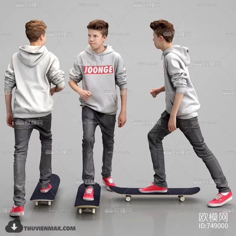 3DSKYFREE – HUMAN - PEOPLE 3DS MAX MODELS