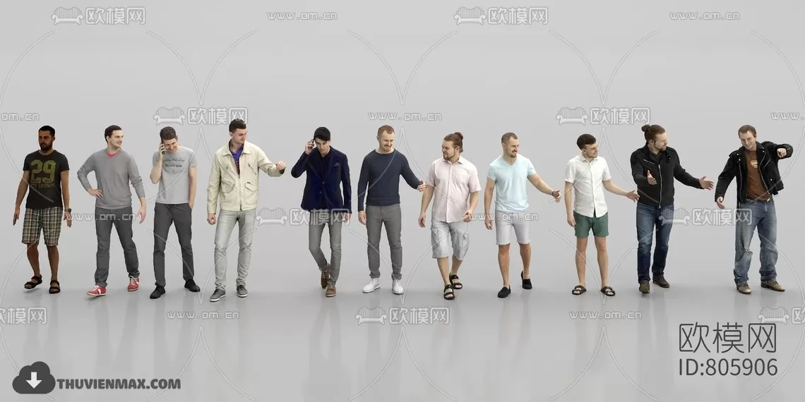 3DSKYFREE – HUMAN - PEOPLE 3DS MAX MODELS
