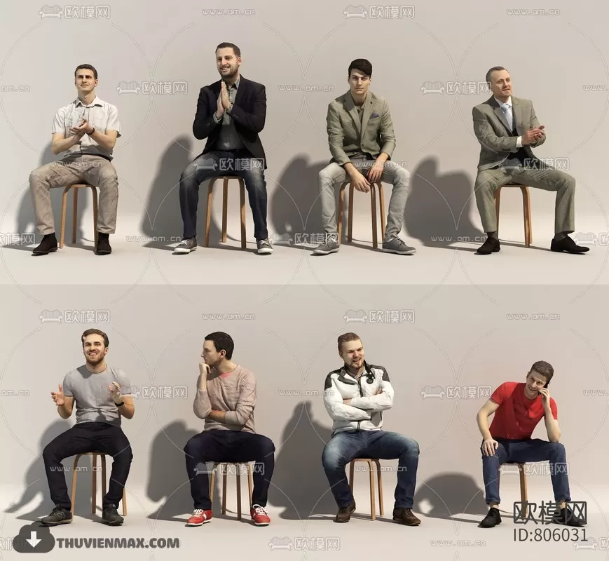 3DSKYFREE – HUMAN - PEOPLE 3DS MAX MODELS