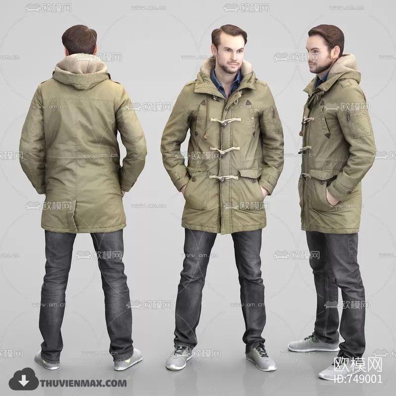 3DSKYFREE – HUMAN - PEOPLE 3DS MAX MODELS