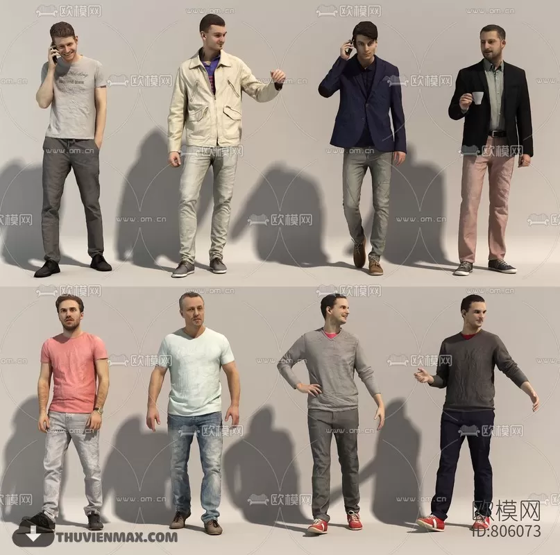 3DSKYFREE – HUMAN - PEOPLE 3DS MAX MODELS