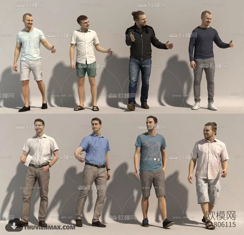 3DSKYFREE – HUMAN - PEOPLE 3DS MAX MODELS