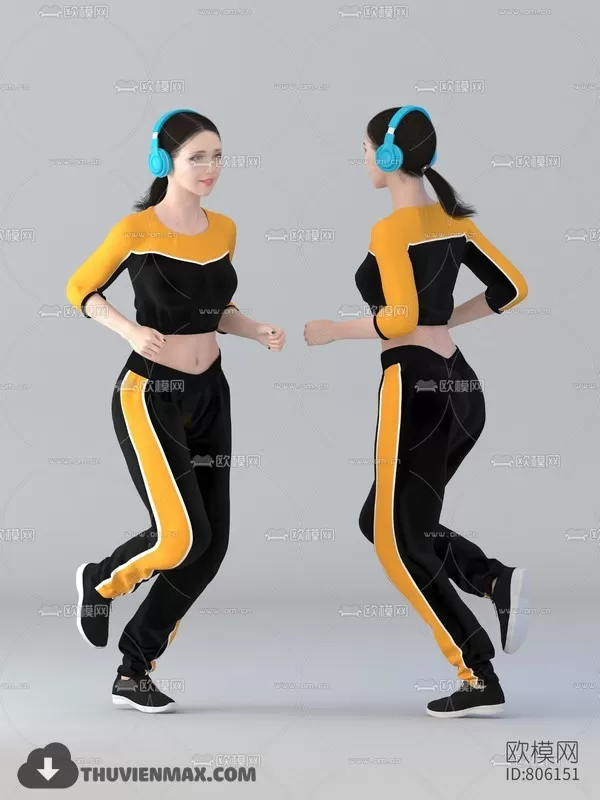 3DSKYFREE – HUMAN - PEOPLE 3DS MAX MODELS