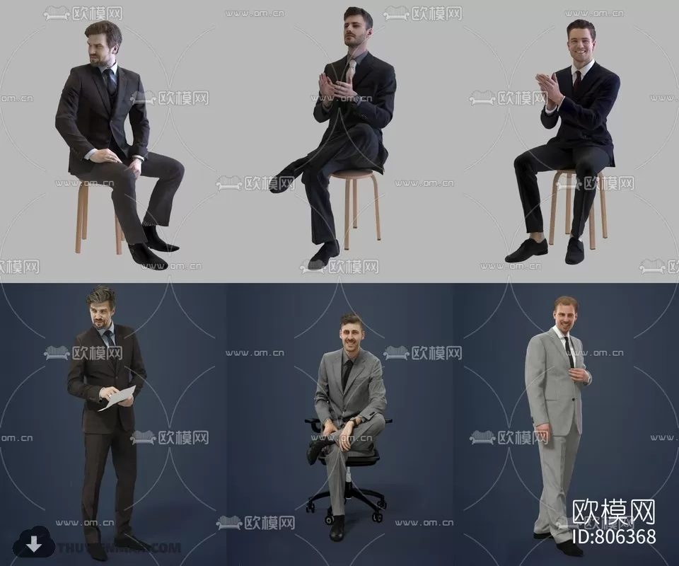 3DSKYFREE – HUMAN - PEOPLE 3DS MAX MODELS