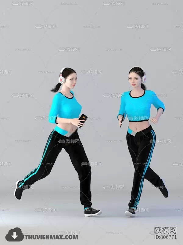 3DSKYFREE – HUMAN - PEOPLE 3DS MAX MODELS