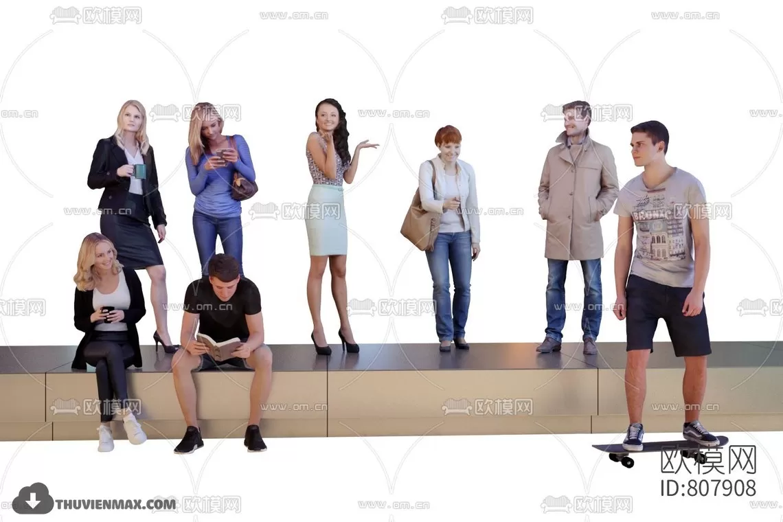3DSKYFREE – HUMAN - PEOPLE 3DS MAX MODELS