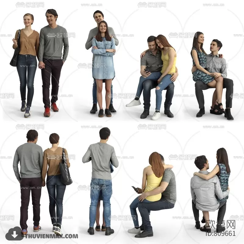 3DSKYFREE – HUMAN - PEOPLE 3DS MAX MODELS