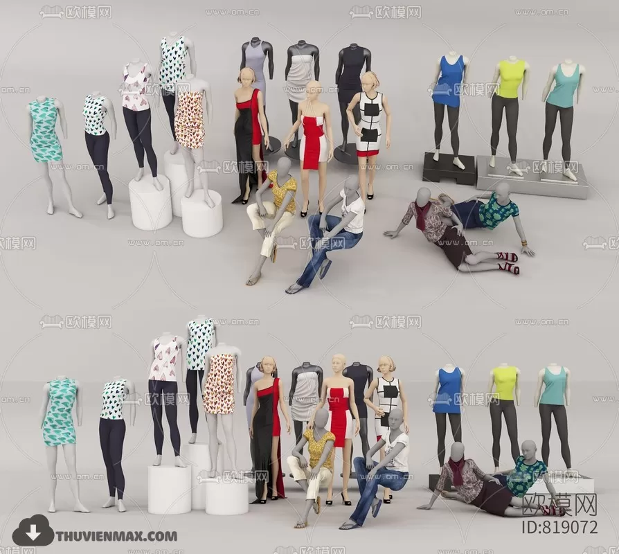 3DSKYFREE – HUMAN - PEOPLE 3DS MAX MODELS