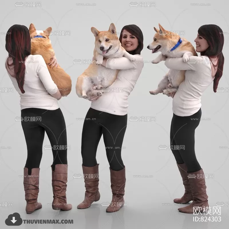 3DSKYFREE – HUMAN - PEOPLE 3DS MAX MODELS