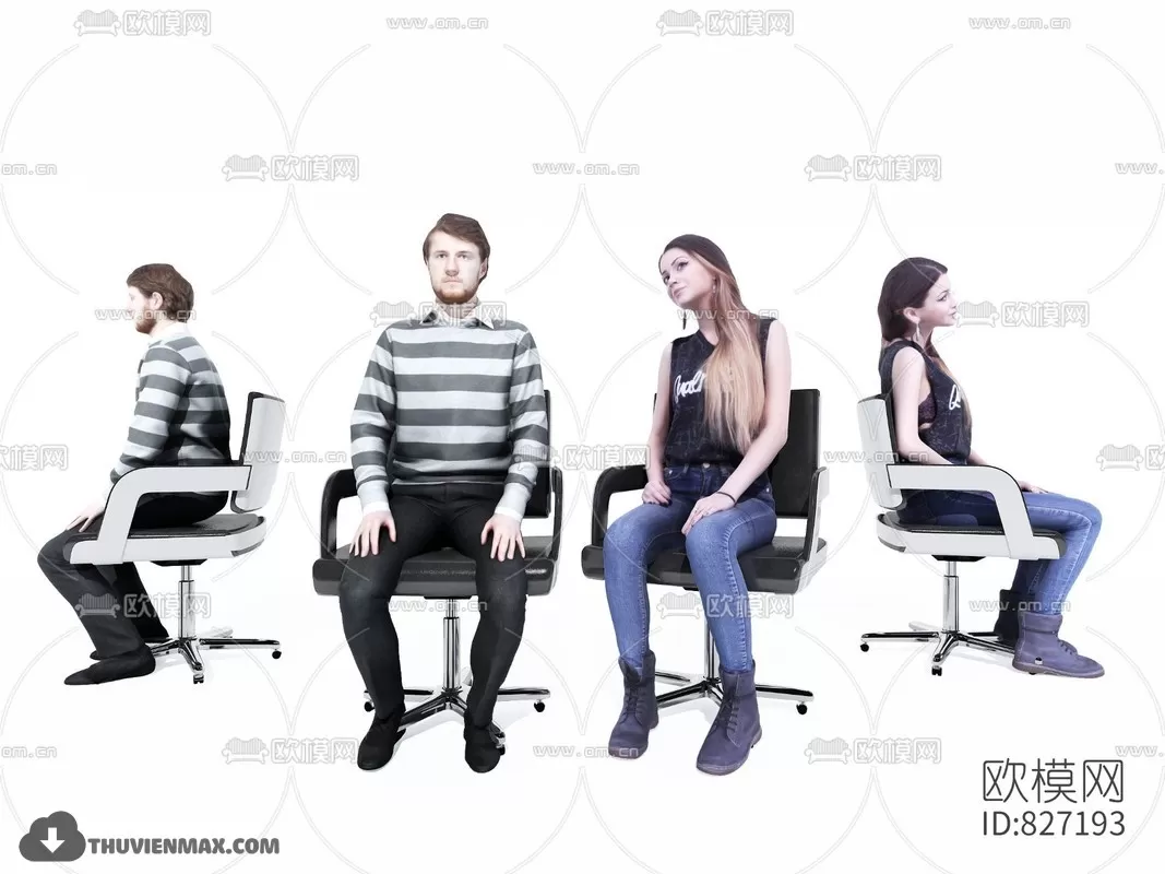 3DSKYFREE – HUMAN - PEOPLE 3DS MAX MODELS