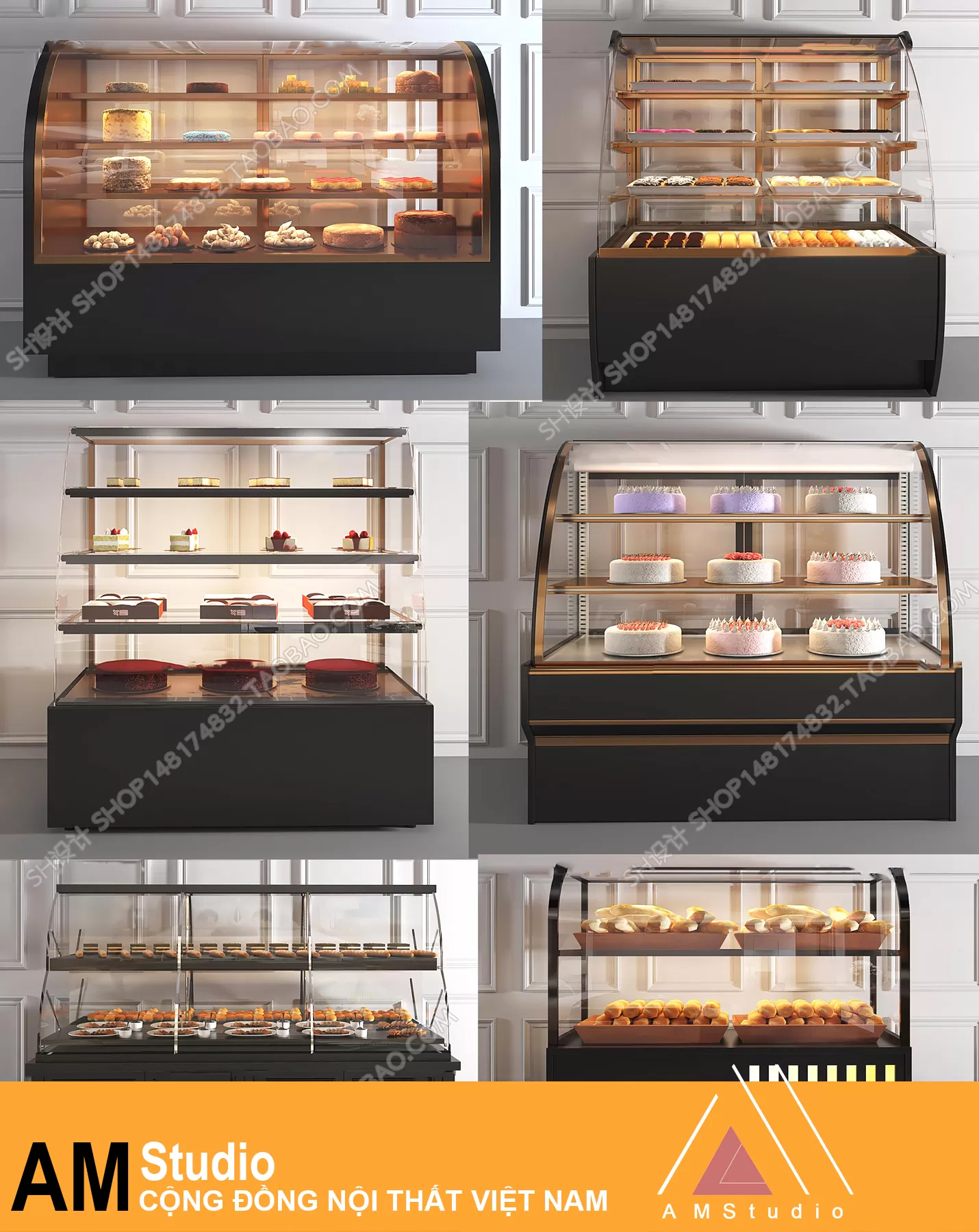 3DSKYFREE – INTERIOR - BAKERY 3DS MAX MODELS