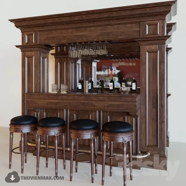 3DSKYFREE – INTERIOR - BAR 3DS MAX MODELS
