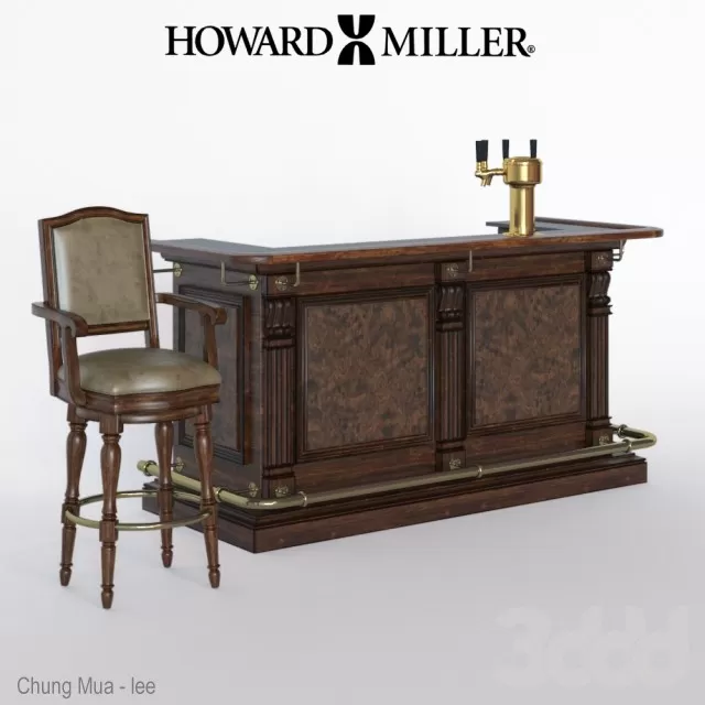 3DSKYFREE – INTERIOR - BAR 3DS MAX MODELS