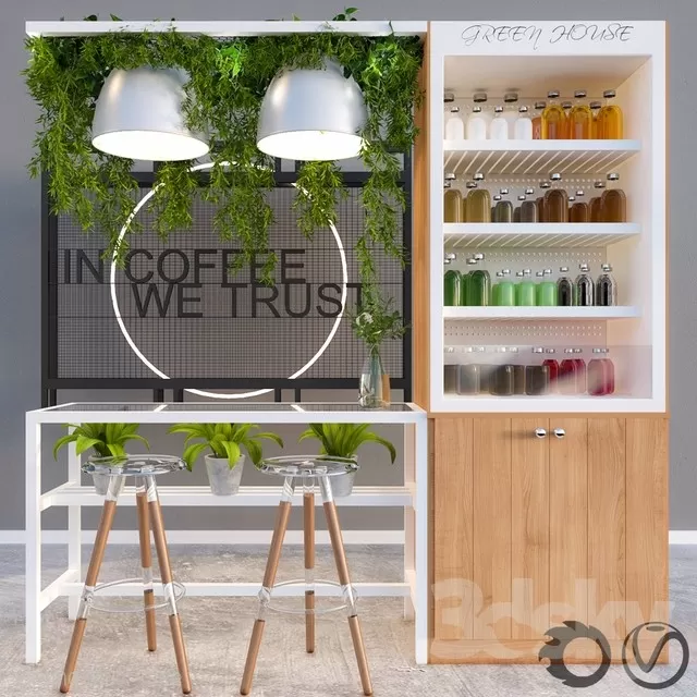 3DSKYFREE – INTERIOR - COFFEE 3DS MAX MODELS