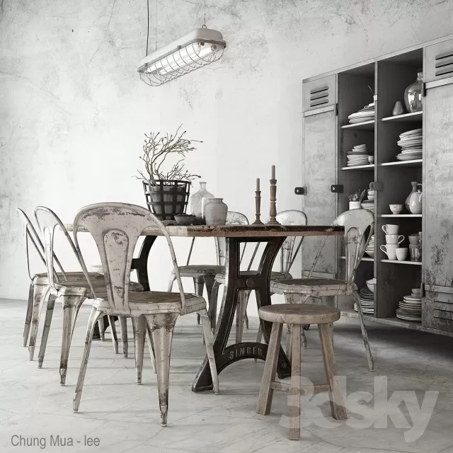 3DSKYFREE – INTERIOR - COFFEE 3DS MAX MODELS