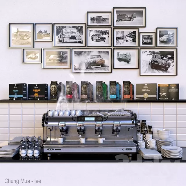 3DSKYFREE – INTERIOR - COFFEE 3DS MAX MODELS