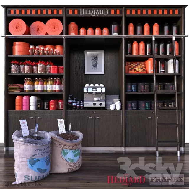 3DSKYFREE – INTERIOR - COFFEE 3DS MAX MODELS