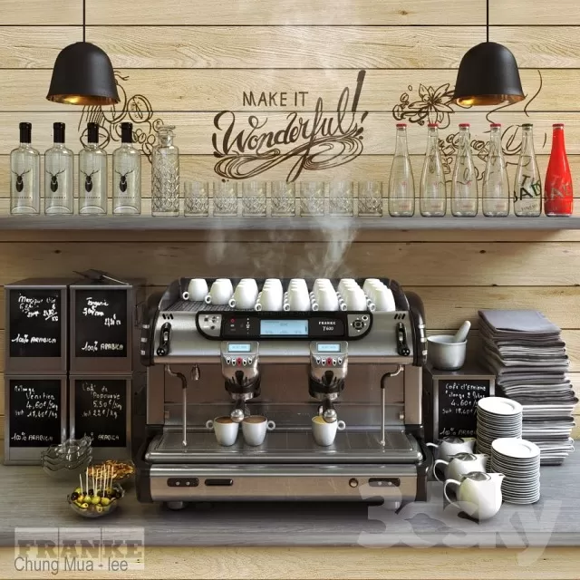 3DSKYFREE – INTERIOR - COFFEE 3DS MAX MODELS