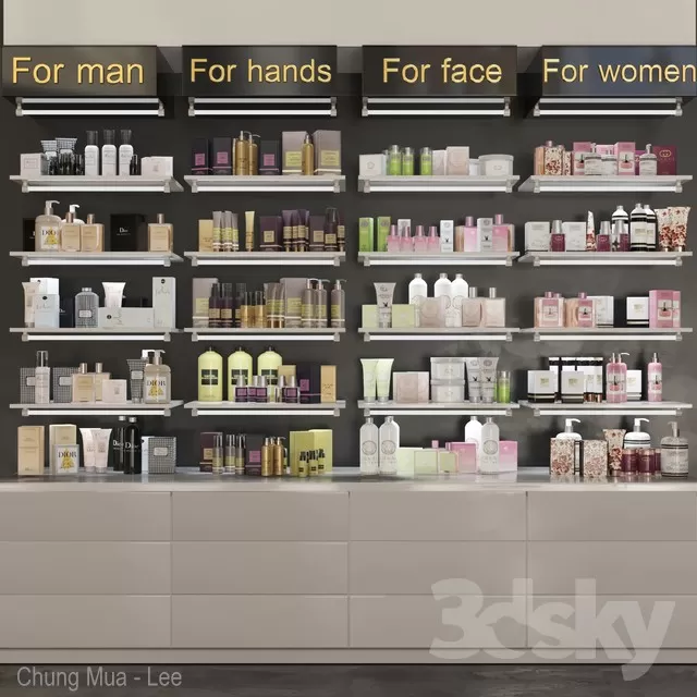 3DSKYFREE – INTERIOR - COSMETIC 3DS MAX MODELS